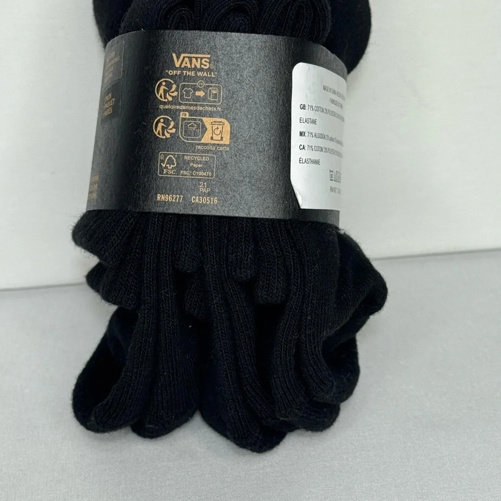 Vans Black Half Crew socks for boy’s